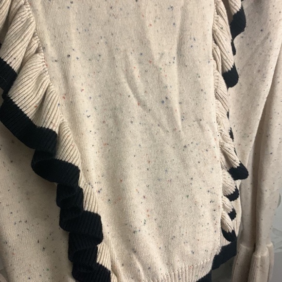 REVOLVE The Fifth Label Bell Sleeve Speckled Sweater Size 8 - Picture 4 of 6